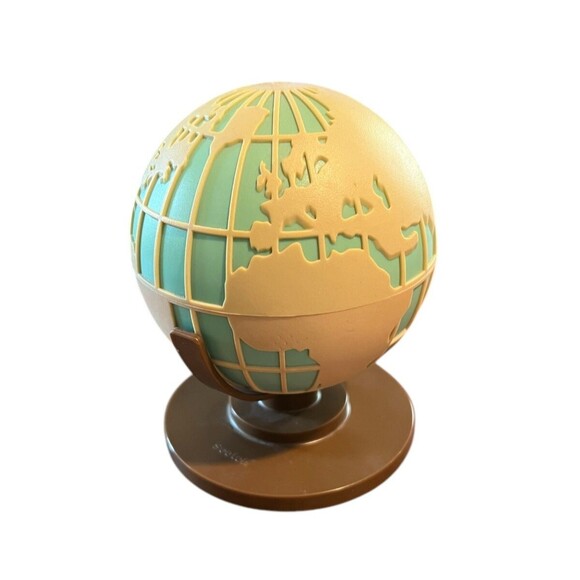 Scotch 3M Magic Tape dispenser Globe Explore the World 5" Weighted Refillable - Picture 3 of 8